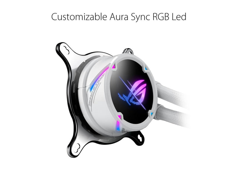 ASUS ROG Strix LC II 240 ARGB White Edition All-in-one AIO Liquid CPU Cooler