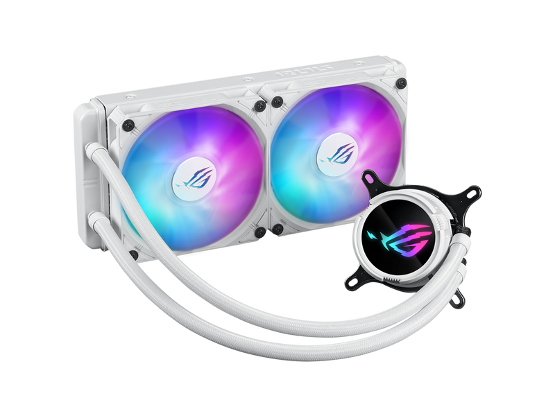 ASUS ROG STRIX LC III 240 ARGB WHT All-in-one CPU Liquid Cooler - Supports Intel