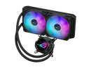 ASUS ROG Strix LC III 240 ARGB all-in-one CPU liquid cooler with 360° rotatable