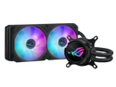 ASUS ROG Strix LC III 240 ARGB all-in-one CPU liquid cooler with 360° rotatable