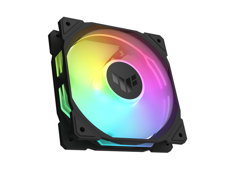 ASUS TUF Gaming TR120 ARGB Fan - Black - Triple Pack Higher Cooling Performance