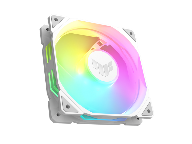 ASUS TUF Gaming TR120 120mm ARGB White Reverse Fan Blade Triple Pack 28mm Fan