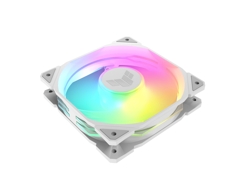 ASUS TUF Gaming TR120 120mm ARGB White Fan Triple Pack 28mm Fan Frame, 3.3mm H2O