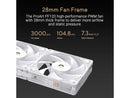 ASUS ProArt PF120 White Edition 3-Pack 120mm PWM Fans, 3000RPM, High