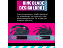 Cooler Master Mobius 120 Ring Blade Fan, Interconnecting Blades, Loop Dynamic