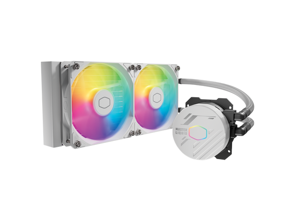 Cooler Master MasterLiquid 240L Core White 240mm Close-Loop AIO Liquid Cooler,