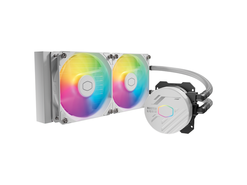 Cooler Master MasterLiquid 240L Core White 240mm Close-Loop AIO Liquid Cooler,