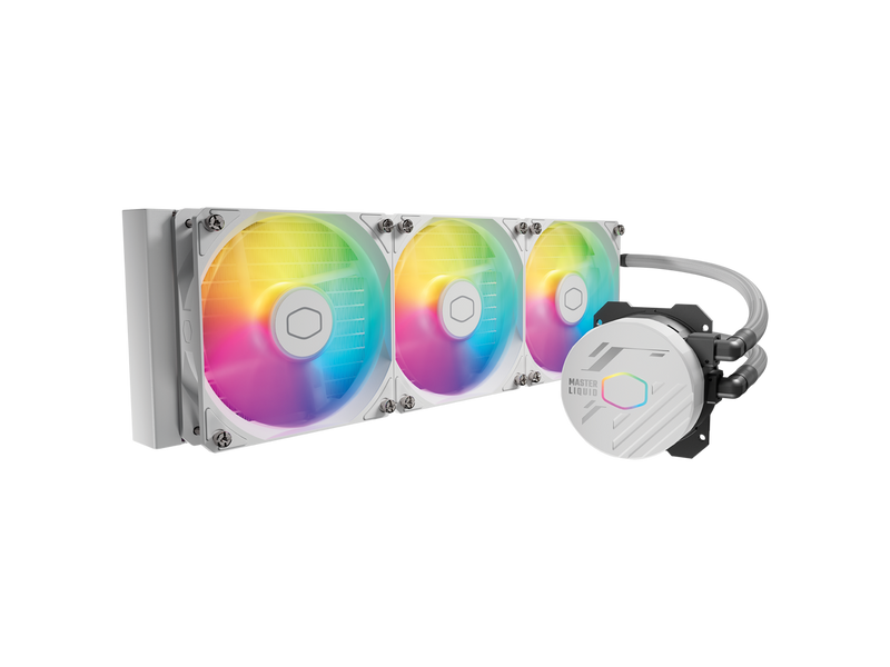 Cooler Master MasterLiquid 360L Core White 360mm Close-Loop AIO Liquid Cooler,