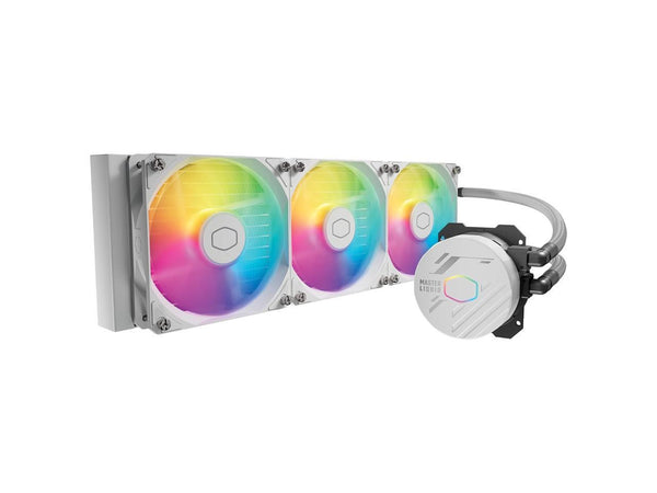 Cooler Master 360L Core White Close-Loop AIO Liquid Cooler, Ryzen 9|intel 9 Gen