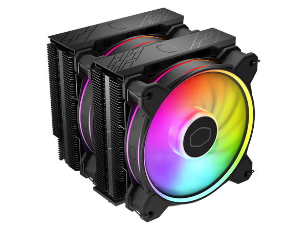 Cooler Master Hyper 622 Halo Black CPU Air Cooler, MF120 Halo² Fan, Dual Loop