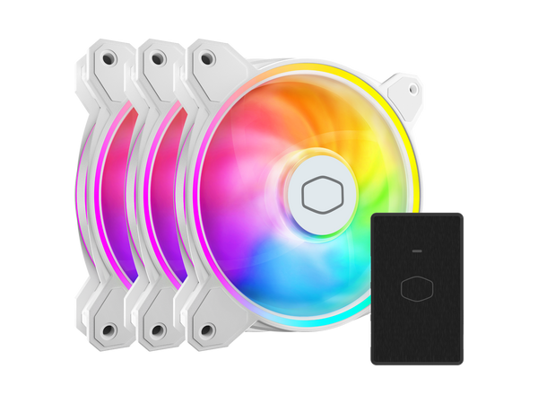 Cooler Master MasterFan MF120 Halo² White 3in1 PC Case|Liquid Cooler|Air Cooler