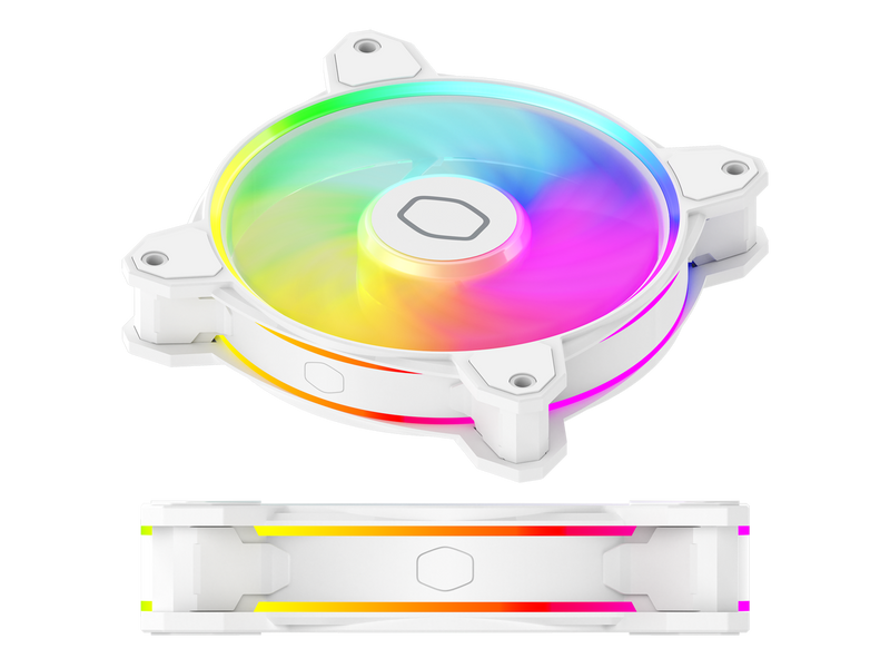 Cooler Master MasterFan MF120 Halo² White 3in1 PC Case|Liquid Cooler|Air Cooler