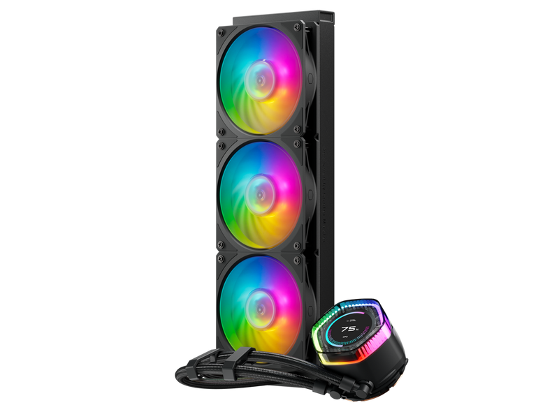 Cooler Master MasterLiquid 360 ION LCD Display Close-Loop AIO Liquid Cooler,