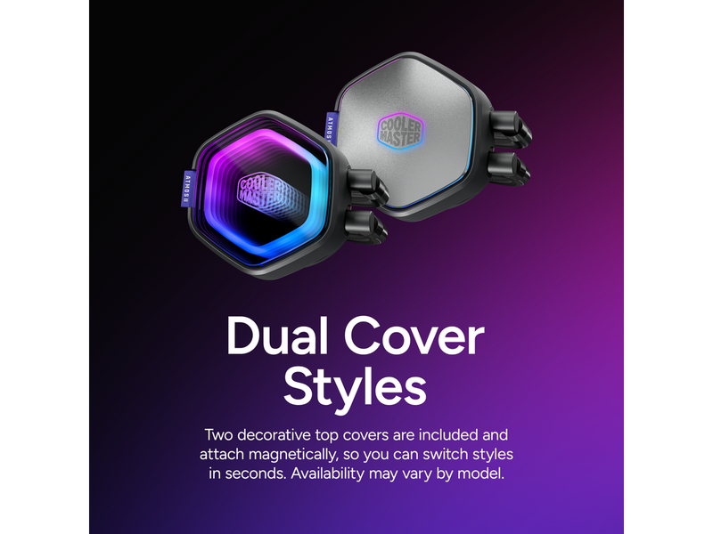 Cooler Master Atmos II 360 LCD FreeForm 2.0  AIO CPU Liquid Cooler, LCD Panel,