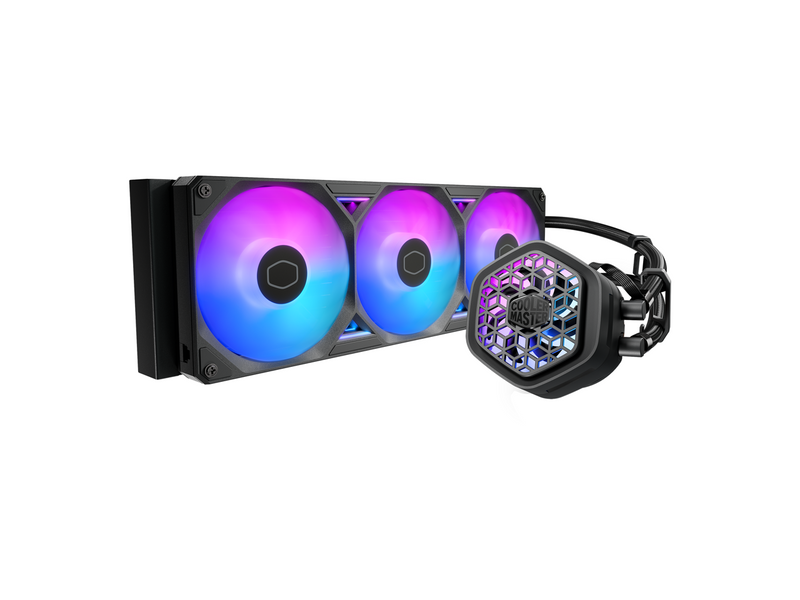 Cooler Master Atmos II 360 VRM Fan FreeForm 2.0  AIO CPU Liquid Cooler, VRM Fan,