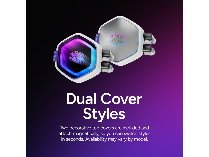 Cooler Master Atmos II 360 VRM Fan FreeForm 2.0  AIO CPU Liquid Cooler, VRM Fan,