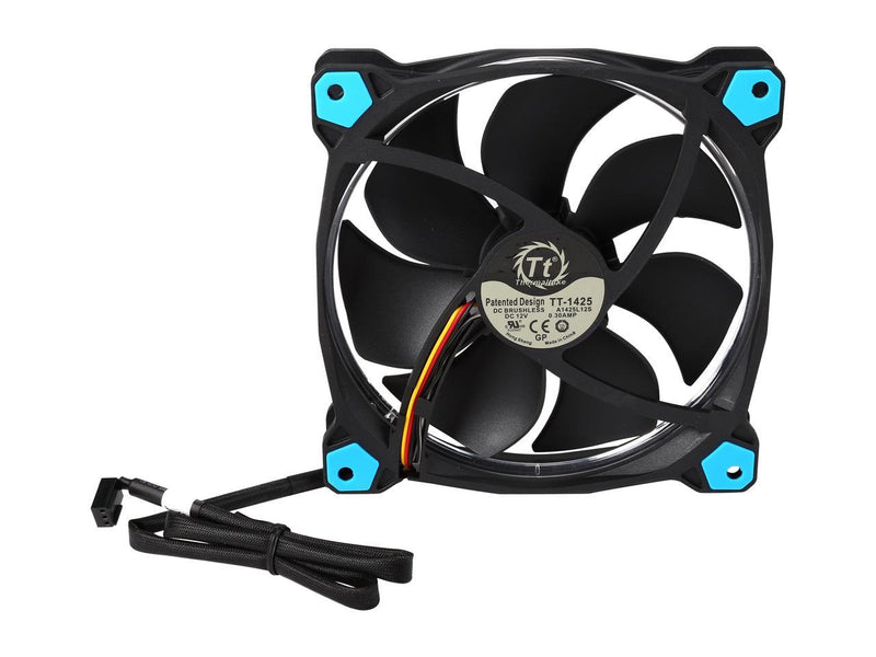 Thermaltake Riing 14 LED Blue CL-F039-PL14BU-A 140mm Blue LED Case Fan