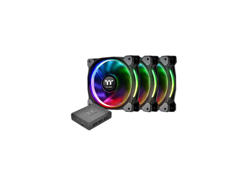 Thermaltake Riing Plus 14 RGB (3 Fan Pack) CL-F056-PL14SW-A 140mm RGB LED Case