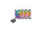 Thermaltake Riing Quad CL-F100-PL12SW-B 120 mm RGB LED Radiator Fan White 3 Pack