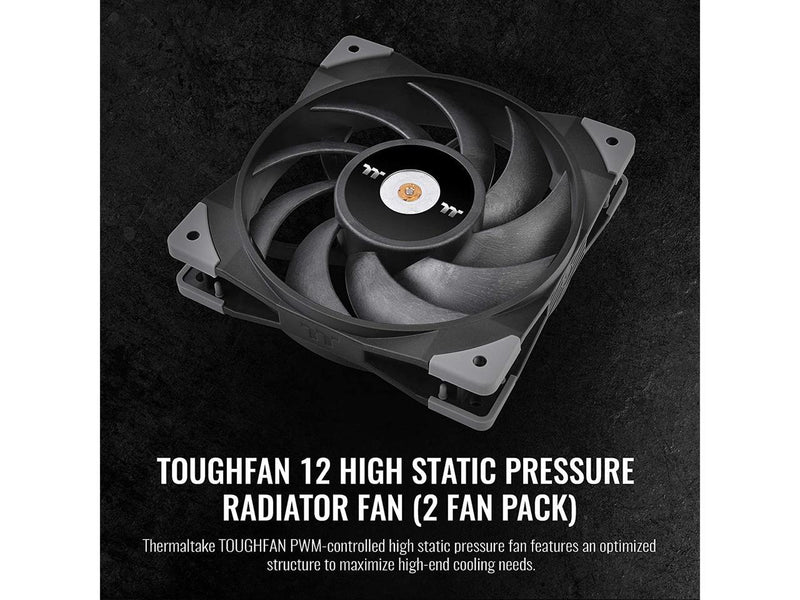 Thermaltake ToughFan 12 High Static Pressure 2000 PWM, Metal-Reinforced