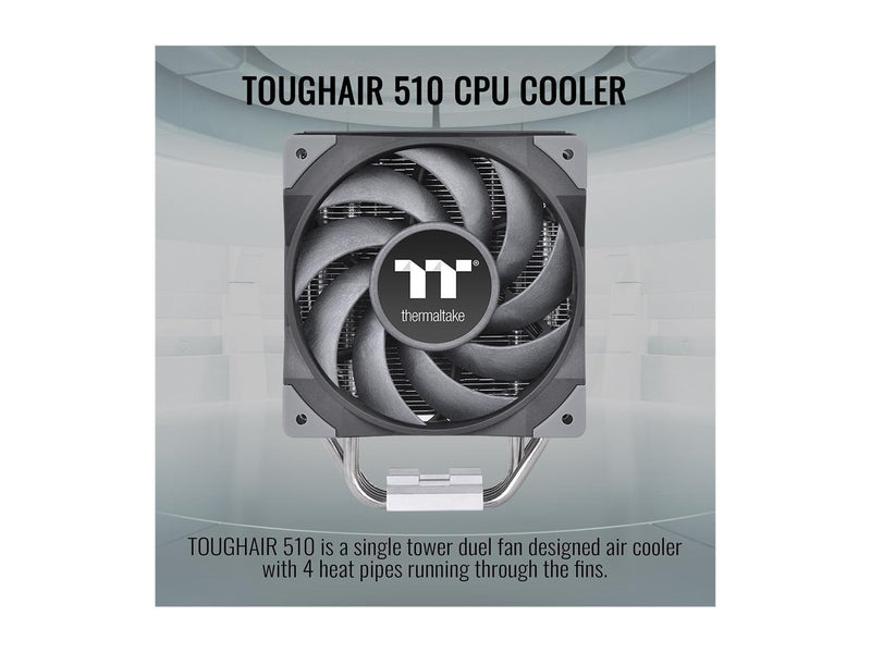 Thermaltake TOUGHAIR 510 180W TDP CPU Cooler, Intel/AMD Universal Socket