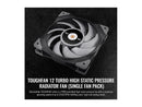 Thermaltake ToughFan 12 Turbo, PWM Controlled PWM 500~2500rpm, Metal-Reinforced
