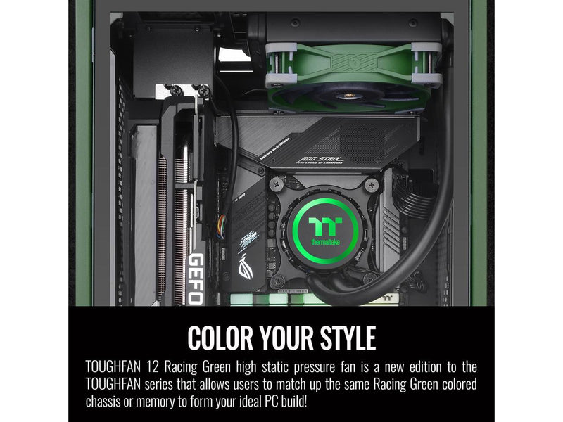 Thermaltake ToughFan 12 Racing Green High Static Pressure 2000