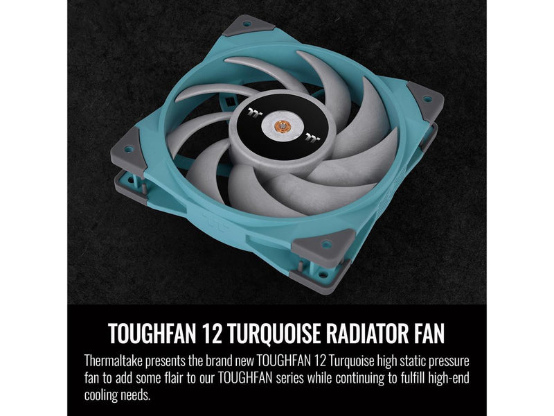 Thermaltake ToughFan 12 Turquoise High Static Pressure 2000