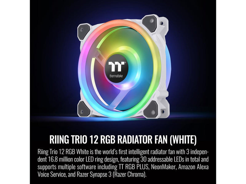 Thermaltake Riing Trio 12 RGB White TT Premium Edition - 3 Pack, 120mm