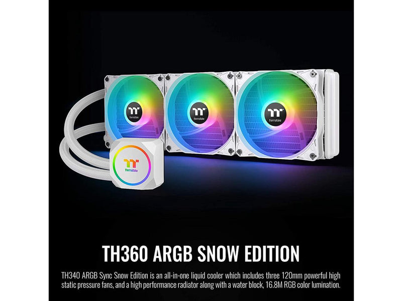 Thermaltake TH360 ARGB Motherboard Sync Snow Edition Intel LGA1700 Ready/AMD