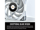 Thermaltake ToughFan 12 White High Static Pressure 2000 PWM, Metal-Reinforced