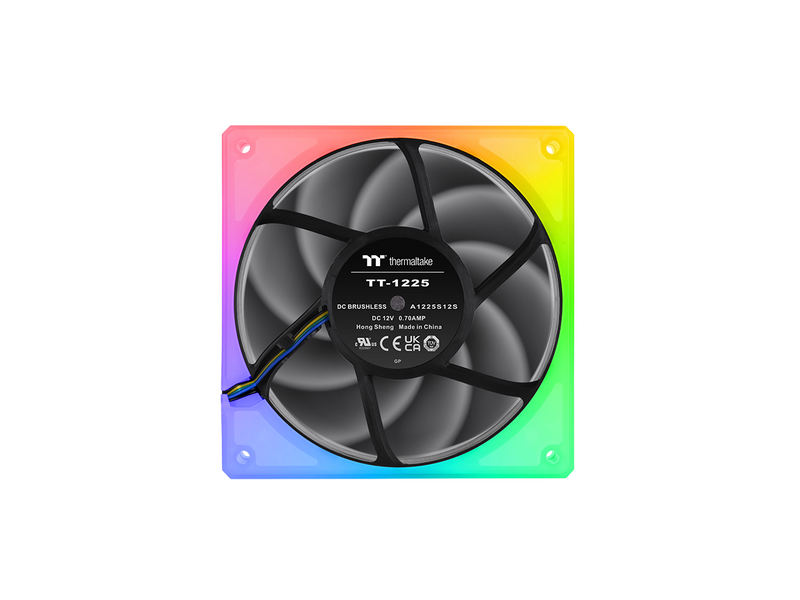 Thermaltake TOUGHFAN 12 RGB Radiator Fan 3 Pack, 16.8 million RGB lighting, Max