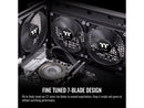 Thermaltake CT120 PC Cooling Fan (2-Fan Pack), Daisy-Chain design, Fan speeds up