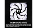 Thermaltake CT120 PC Cooling Fan White (2-Fan Pack), Daisy-Chain design, Fan