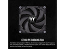 Thermaltake CT140 PC Cooling Fan (2-Fan Pack), Daisy-Chain design, Fan speeds up