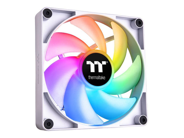 Thermaltake CT140 ARGB Sync PC Cooling Fan White (2-Fan Pack), 5V Motherboard