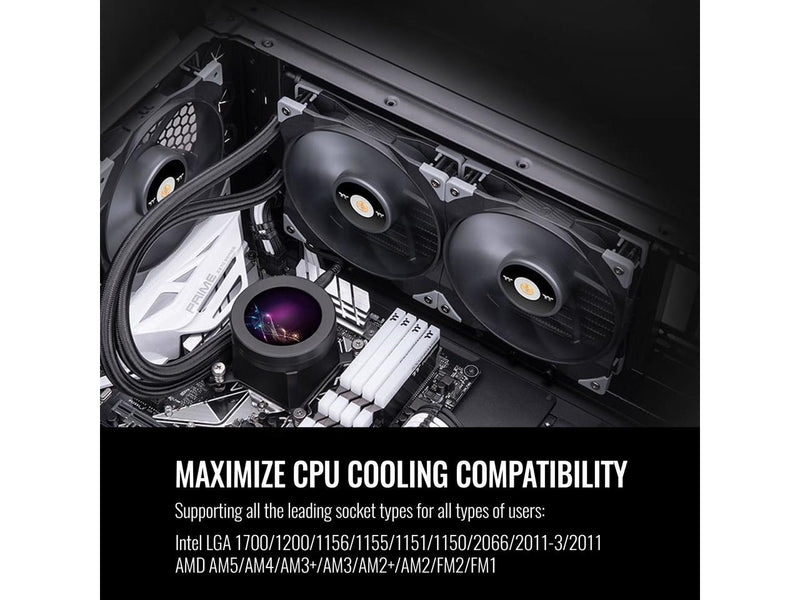 Thermaltake TOUGHLIQUID Ultra 280 CPU Liquid Cooler, AMD(AM5/AM4) Intel(LGA