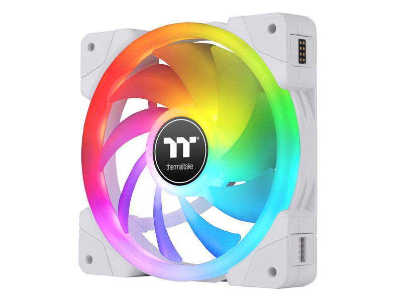 Thermaltake SWAFAN EX 12 RGB PC Cooling Fan White, 500 ~ 2000 RPM, Magnetic