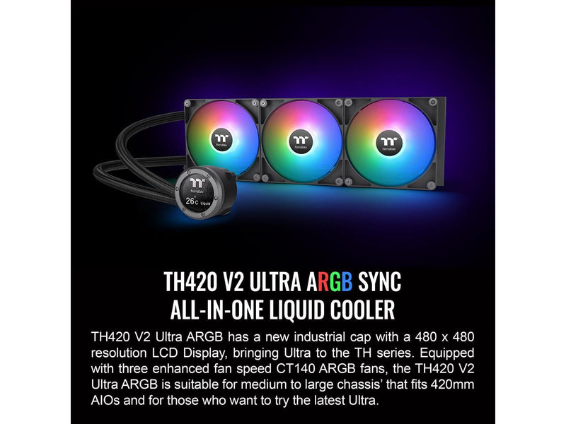 Thermaltake TH420 V2 Ultra ARGB CL-W386-PL14SW-A Liquid / Water Cooling