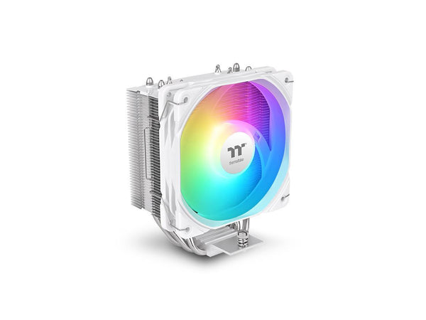 Thermaltake UX400 ARGB White Cooler; 4xØ6mm Copper Heatpipes; 120mm PWM Fan;