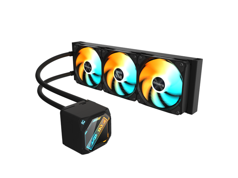 GIGABYTE GAMING 360 liquid CPU Cooler, 360mm Radiator with 3x 120mm low noise