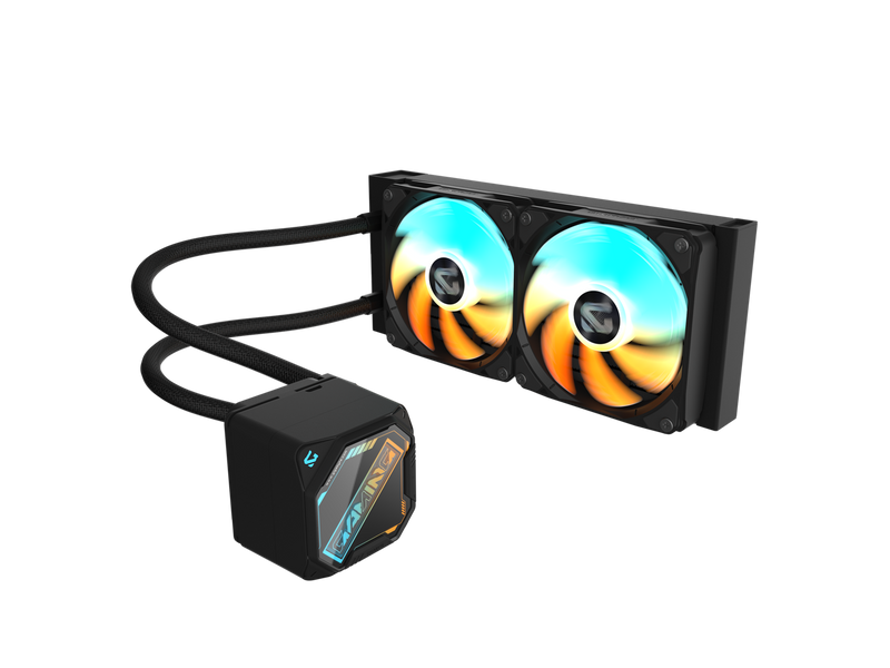 GIGABYTE GAMING 240 liquid CPU Cooler, 240mm Radiator with 2x 120mm low noise