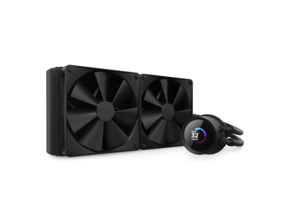 NZXT Kraken 280mm - RL-KN280-B1 – AIO CPU Liquid Cooler - LCD Display - 2 x