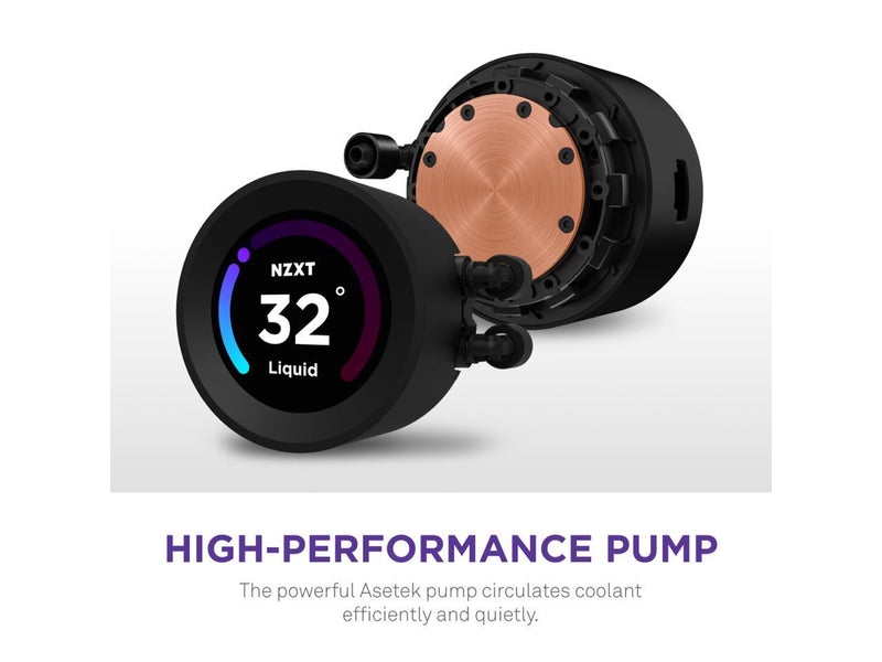 NZXT Kraken Elite RGB 240mm - RL-KR24E-B1 – RGB AIO CPU Liquid Cooler –