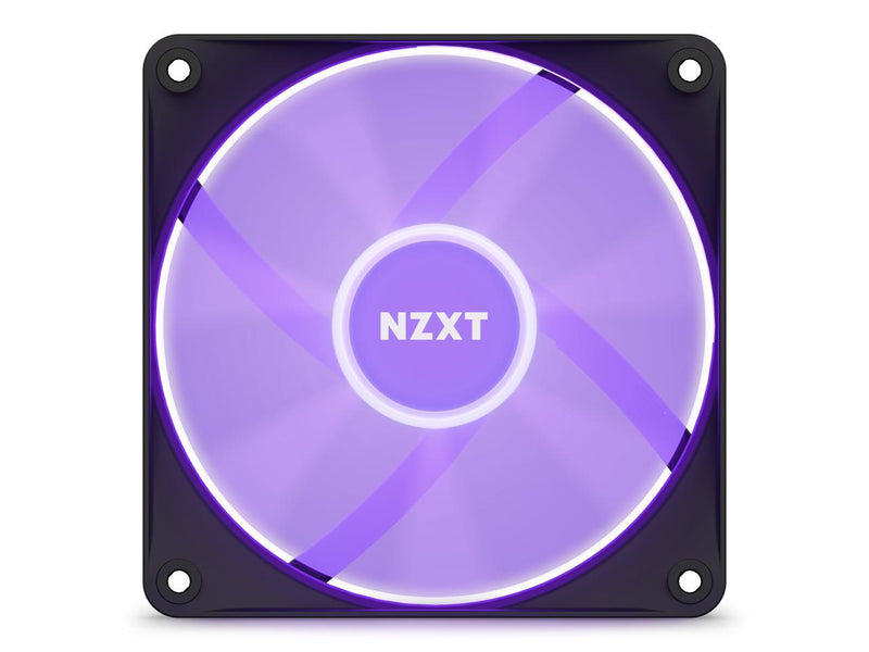 NZXT F120 RGB Core Fan - RF-C12TF-B1 - 120mm Hub-Mounted RGB Fan - Sublime RGB