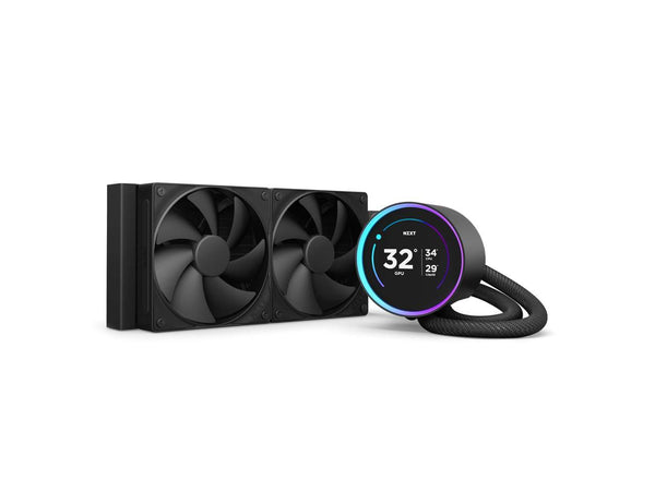 KRAKEN ELITE 240 BLACK AIO LIQUID COOLER WITH IPS LCD & STATIC PRESSURE FANS