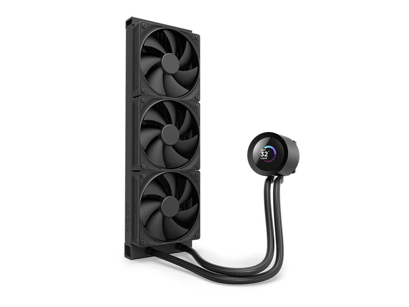 NZXT KRAKEN PLUS 360 MM AIO LIQUID COOLER WITH 1.54" LCD & STATIC PRESSURE FANS