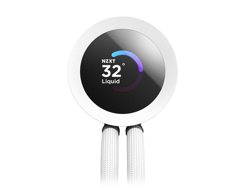 NZXT KRAKEN PLUS RGB 360 MM WHITE AIO LIQUID COOLER WITH 1.54" LCD & RGB CORE