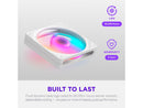 NZXT F120 RGB White 120mm PWM Addressable RGB Case Fan