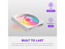 NZXT F140 RGB White 140mm PWM Addressable RGB Case Fan